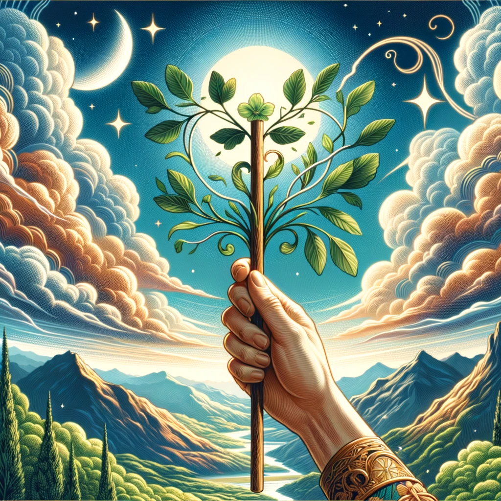 權杖王牌塔羅牌的深入解析:象徵意義與解讀 - 微曦塔羅